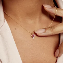 Marc Orian Colliers|Colliers Avec Pierres > Collier Lydia Or Jaune Rubis