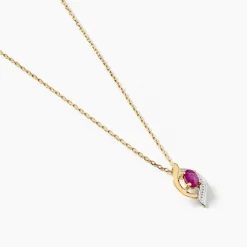Marc Orian Colliers|Colliers Avec Pierres > Collier Lydia Or Jaune Rubis