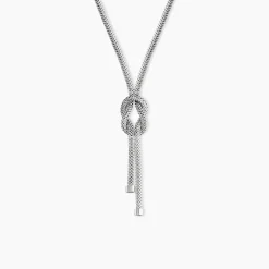 Marc Orian Colliers|Colliers Argent > Collier Madison Argent Blanc