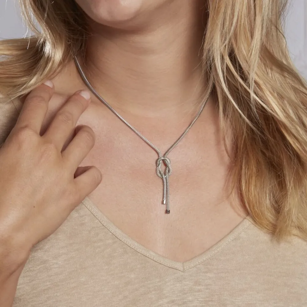Marc Orian Colliers|Colliers Argent > Collier Madison Argent Blanc