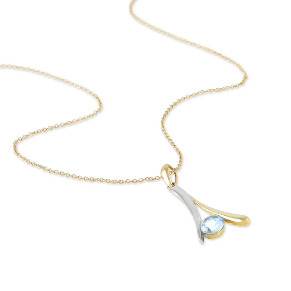 Marc Orian Colliers|Colliers Avec Pierres > Collier Madli Or Bicolore Topaze