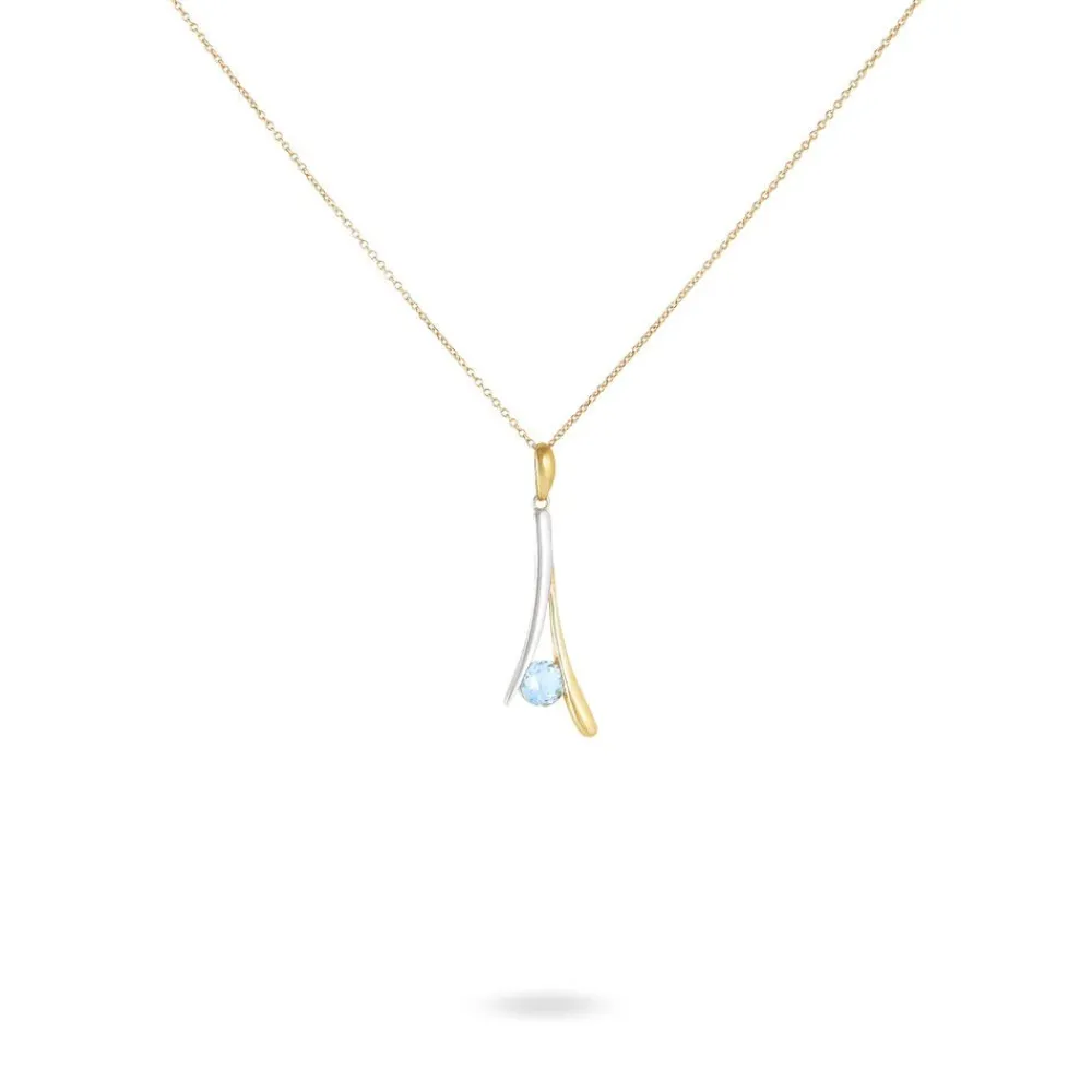 Marc Orian Colliers|Colliers Avec Pierres > Collier Madli Or Bicolore Topaze