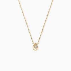 Collier Mahalya Plaqué Or Jaune Oxyde De Zirconium