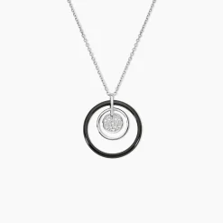 Marc Orian Colliers|Colliers Avec Pierres > Collier Maia Argent Blanc Céramique Et Oxyde De Zirconium