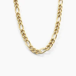 Collier Maille Acier Doré Virgil