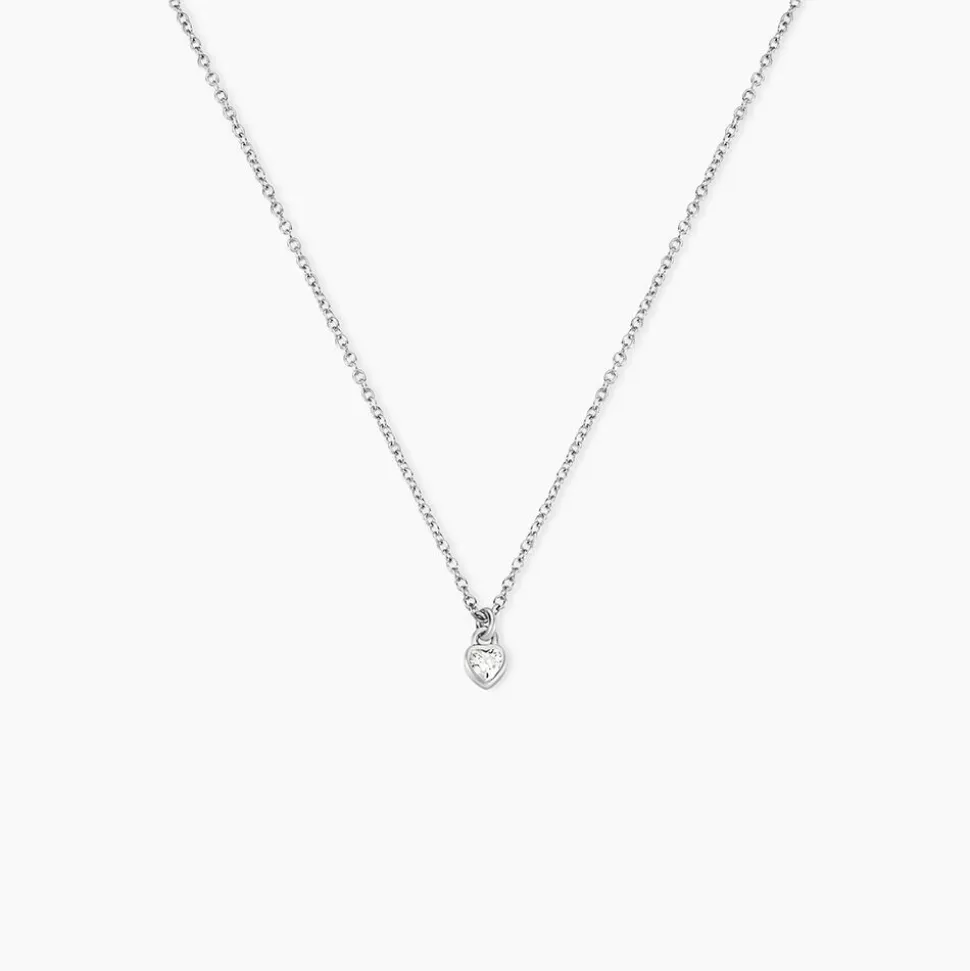 Collier Marciana Argent Blanc Oxyde De Zirconium