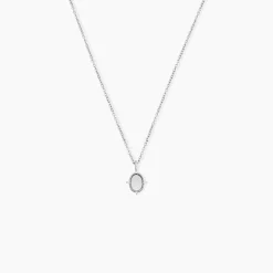 Collier Margot Argent Blanc Nacre Oxyde De Zirconium