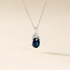 Marc Orian Cadeaux Mariage|Colliers > Collier Marie Or Blanc Saphir Diamant