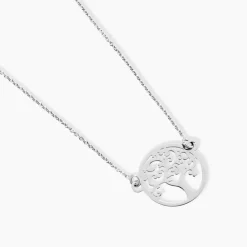 Collier Marijan Argent Blanc