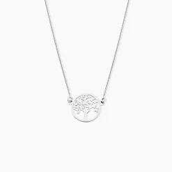 Collier Marijan Argent Blanc