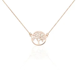 Collier Marijan Argent Rose