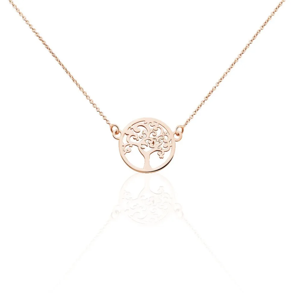 Collier Marijan Argent Rose