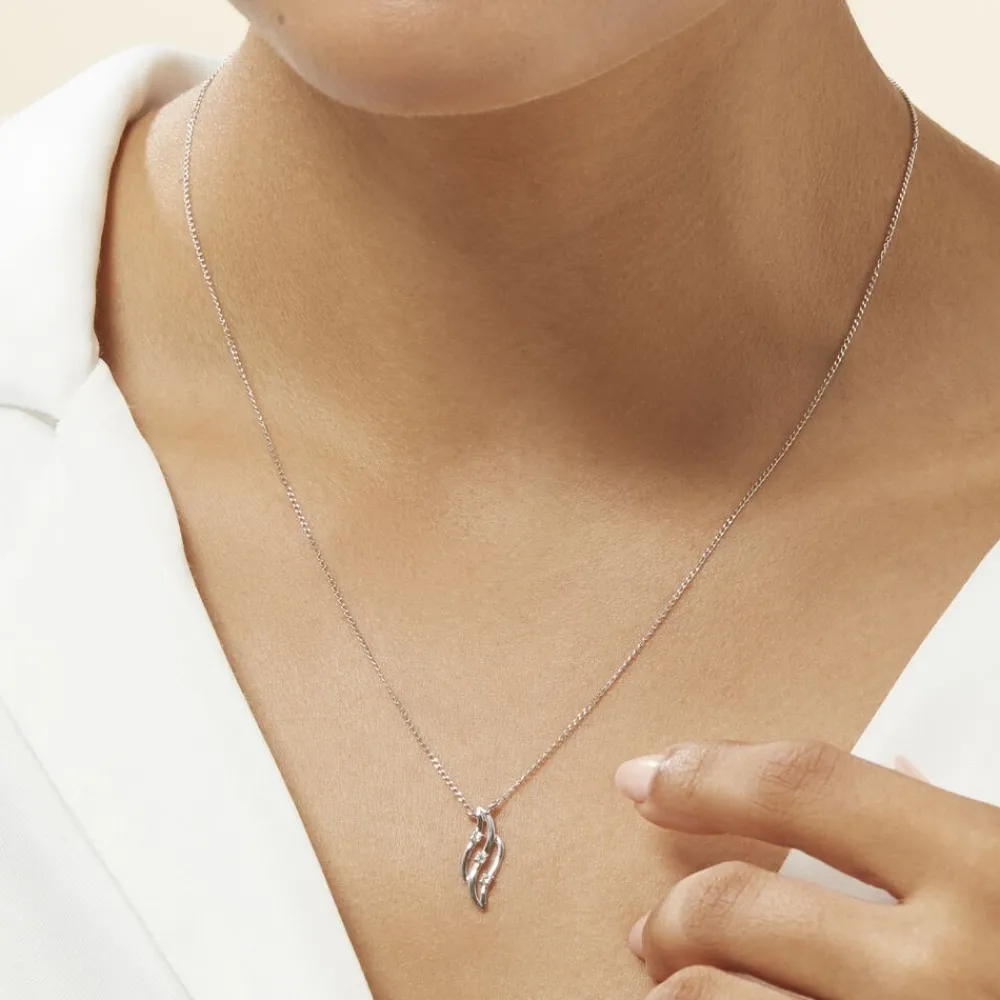 Marc Orian Colliers Diamant|Colliers > Collier Marnie Or Blanc Diamant