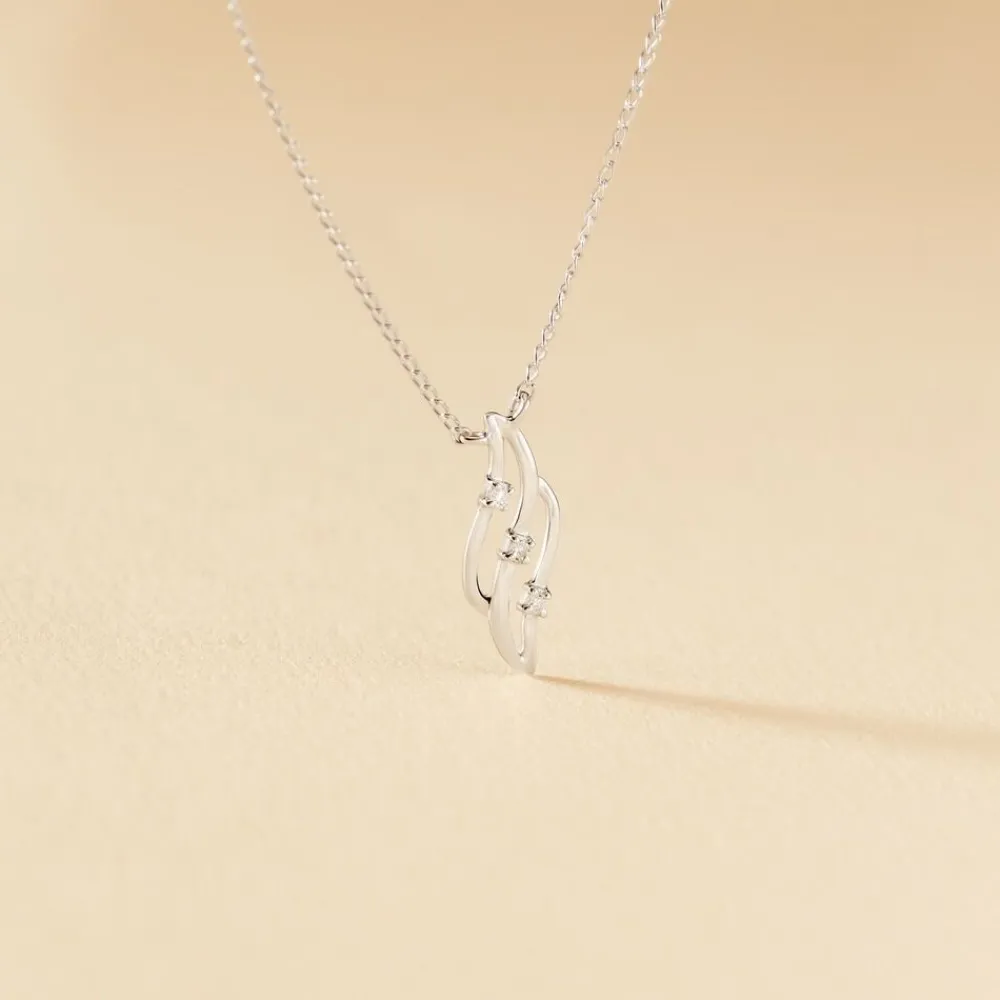 Marc Orian Colliers Diamant|Colliers > Collier Marnie Or Blanc Diamant