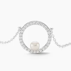 Marc Orian Colliers Fantaisie|Colliers > Collier Marthe Argent Blanc Perle De Culture Et Oxyde De Zirconium