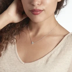 Collier Mathilde Argent Blanc Oxyde De Zirconium