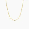 Collier Mauricette Acier Jaune