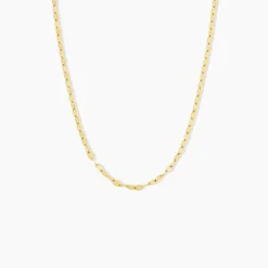 Collier Mauricette Acier Jaune