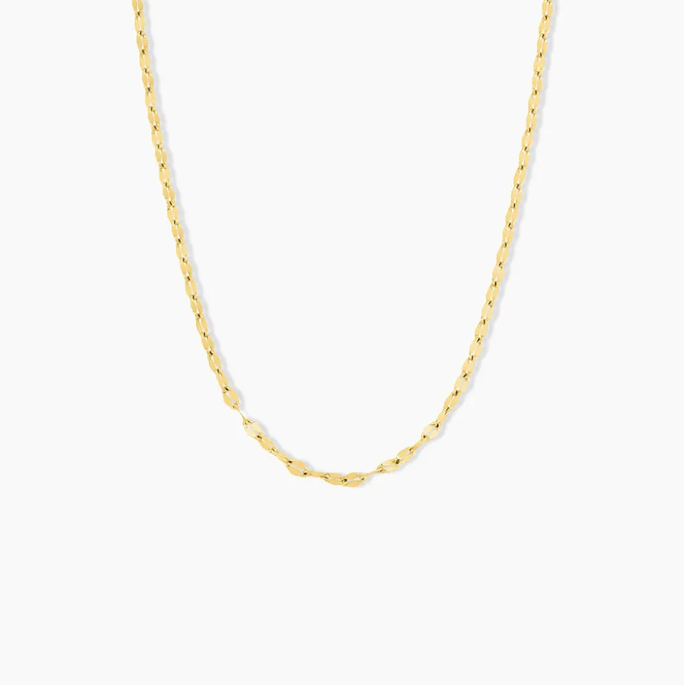 Collier Mauricette Acier Jaune