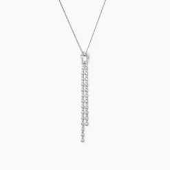 Marc Orian Colliers|Colliers Avec Pierres > Collier Mayfair Argent Blanc Oxyde De Zirconium