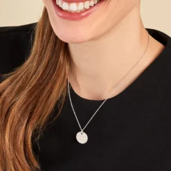 Collier Mayi Argent Blanc