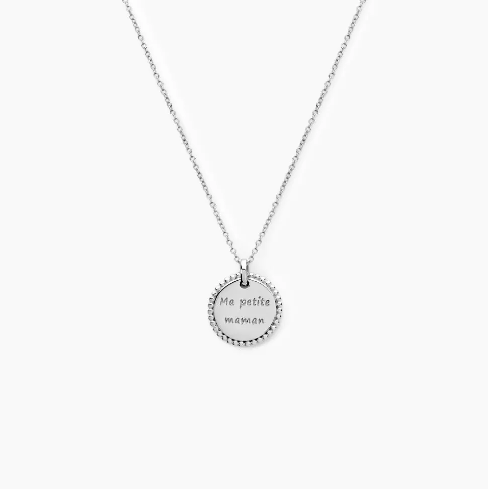 Collier Mayi Argent Blanc