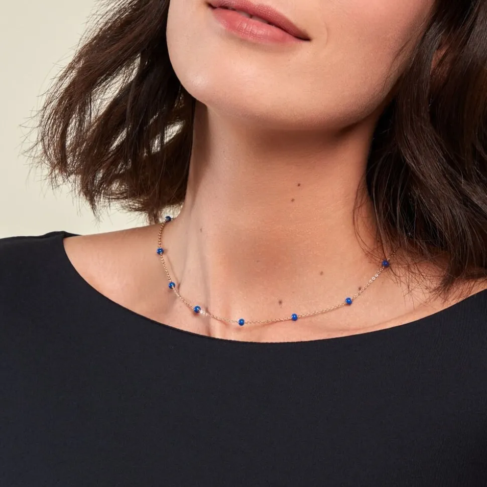 Collier Meike Plaque Or Jaune