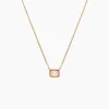 Collier Memory Plaqué Or Jaune Quartz