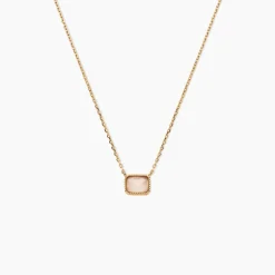 Collier Memory Plaqué Or Jaune Quartz