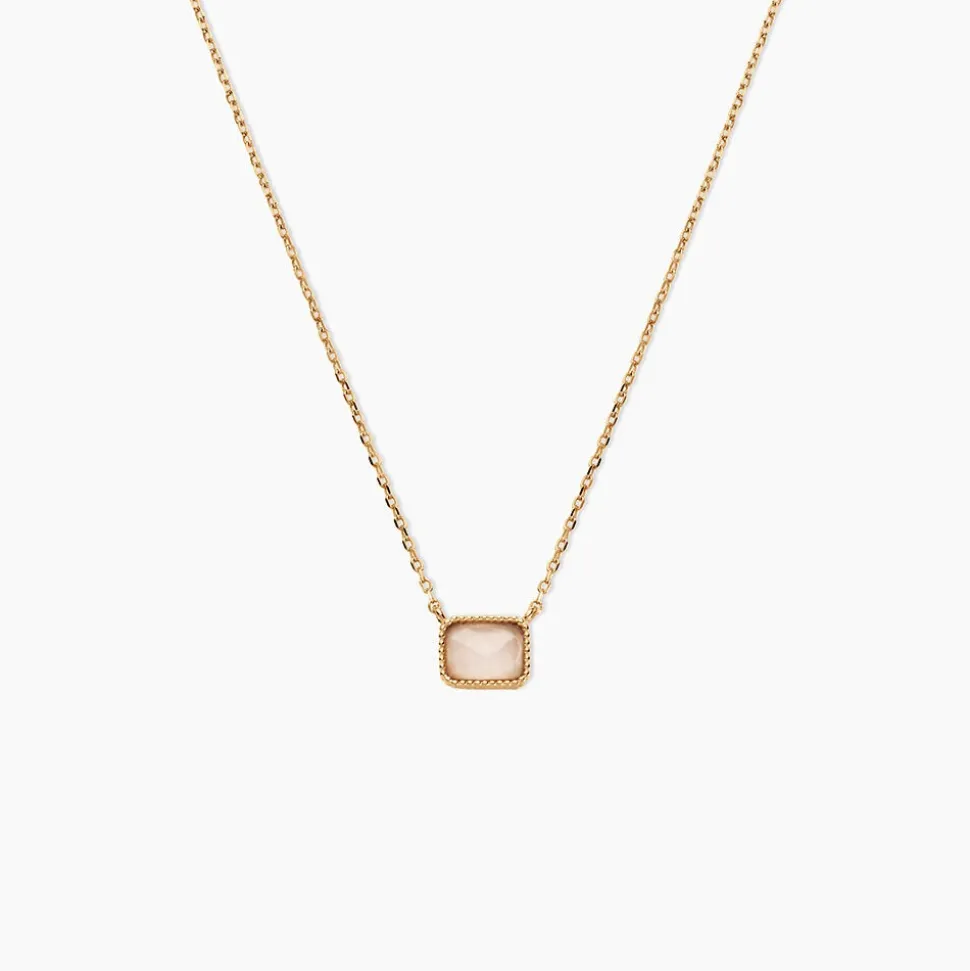 Collier Memory Plaqué Or Jaune Quartz