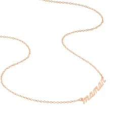 Collier Mendi Argent Rose