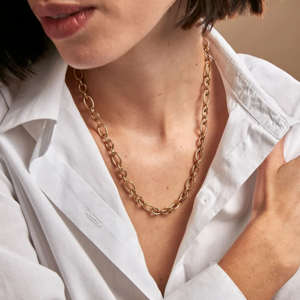 Marc Orian Colliers Fantaisie|Colliers > Collier Merrilyn Acier Doré
