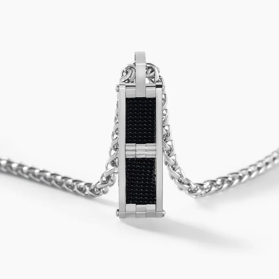 Collier Messy Acier Blanc