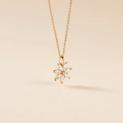 Collier Mia Plaqué Or Doré Oxyde De Zirconium