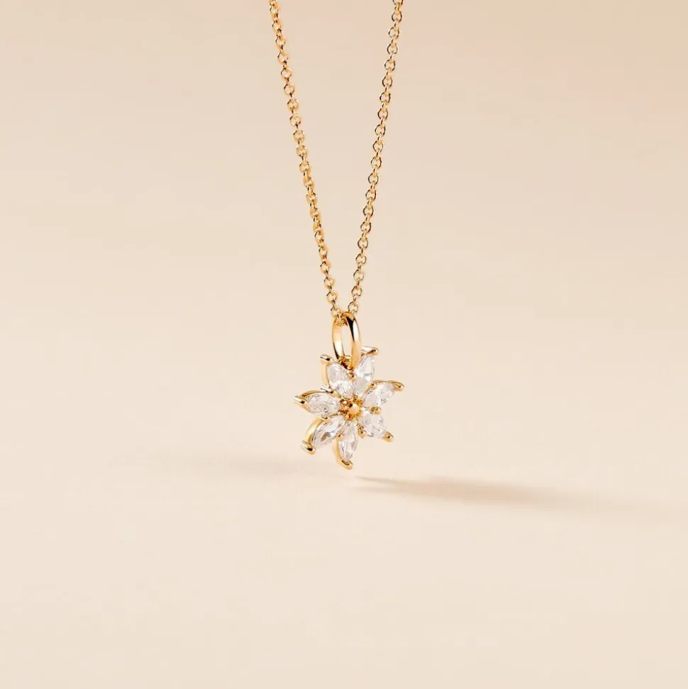 Collier Mia Plaqué Or Doré Oxyde De Zirconium