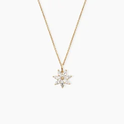 Collier Mia Plaqué Or Doré Oxyde De Zirconium