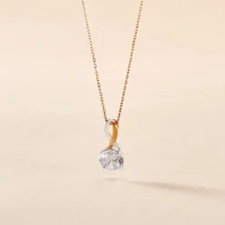 Marc Orian Colliers|Colliers Avec Pierres > Collier Micheline Or Bicolore Oxyde De Zirconium