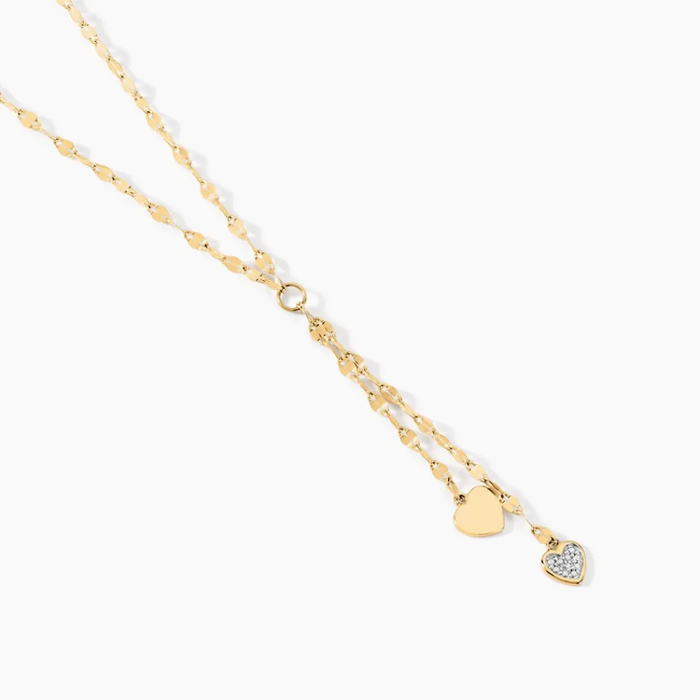 Marc Orian Colliers Diamant|Colliers Cœur > Collier Michiko Or Jaune Diamant