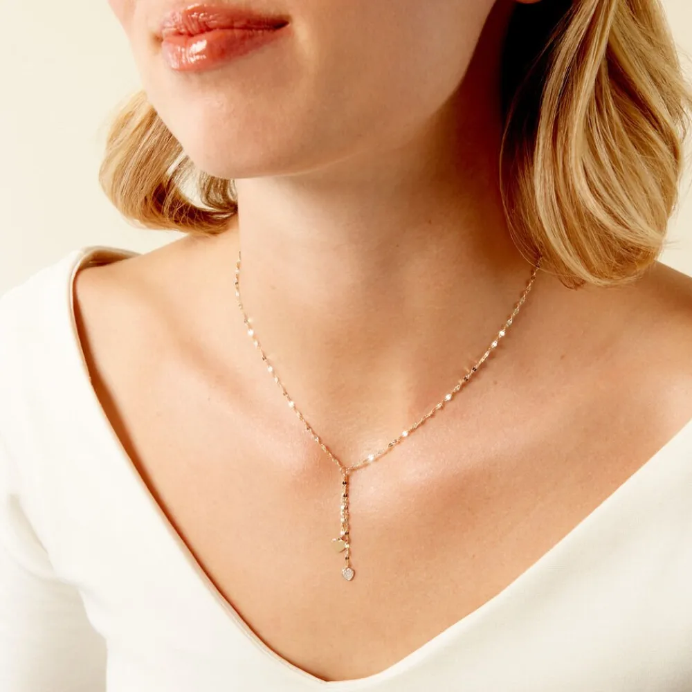 Marc Orian Colliers Diamant|Colliers Cœur > Collier Michiko Or Jaune Diamant
