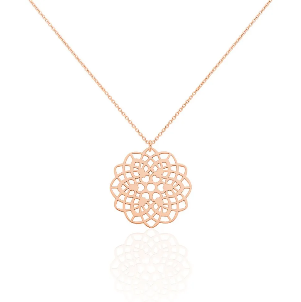 Collier Mina Argent Rose