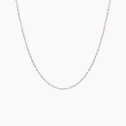 Collier Molly Argent Blanc