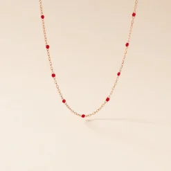 Collier Molly Argent Rose