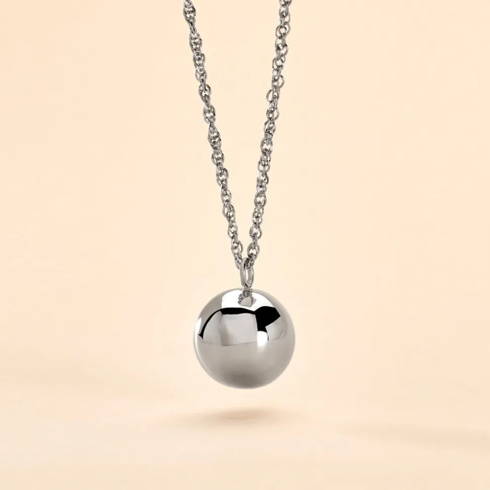 Collier My Bola Acier Blanc