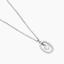Collier Naly Argent Blanc Oxyde De Zirconium
