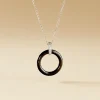 Collier Natacha Cera Argent Blanc Céramique Et Oxyde De Zirconium