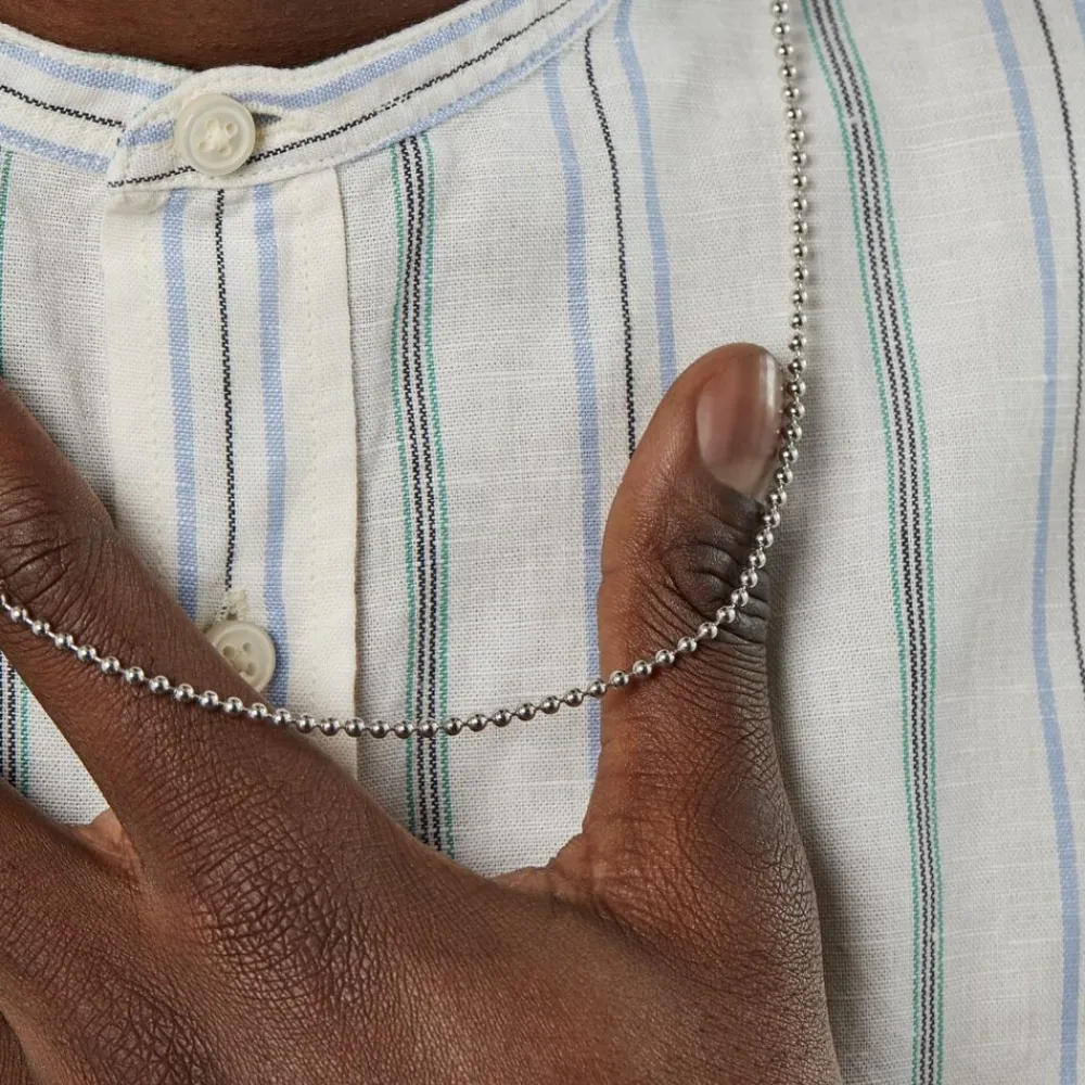 Marc Orian Colliers|Colliers Argent > Collier Nateo Boules Argent Blanc