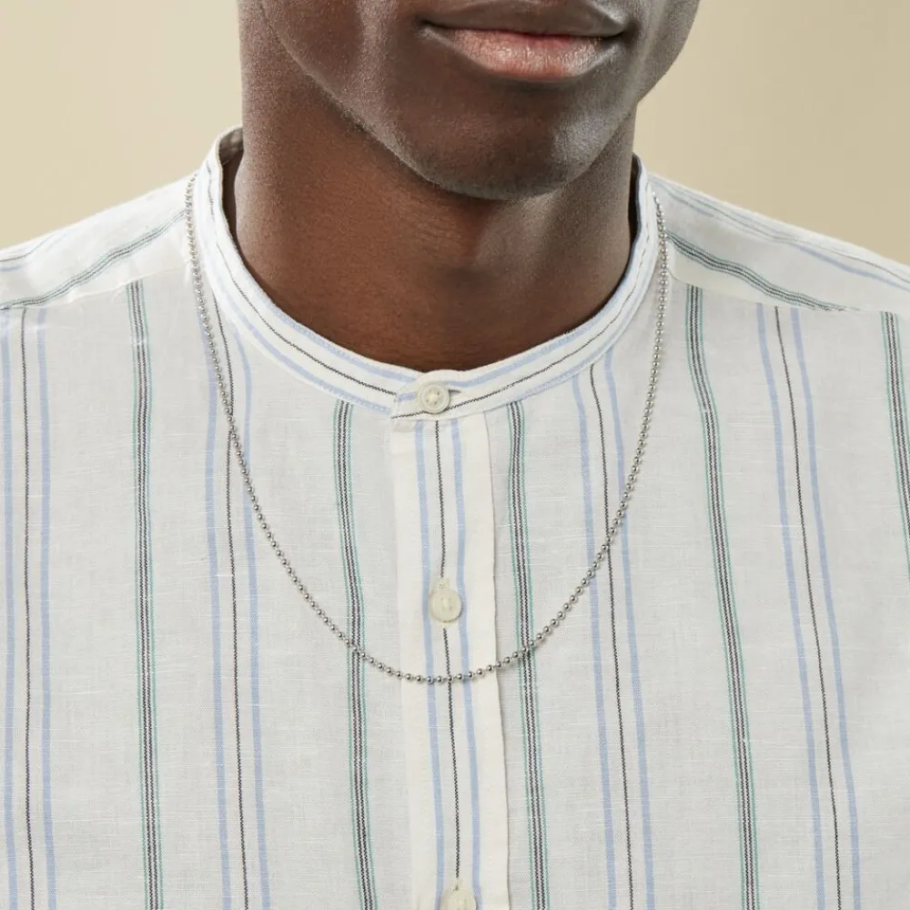 Marc Orian Colliers|Colliers Argent > Collier Nateo Boules Argent Blanc