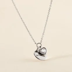 Collier Nikoline Argent Blanc Oxyde De Zirconium