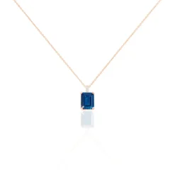 Marc Orian Colliers|Colliers Avec Pierres > Collier Noee Or Rose Topaze Et Oxyde De Zirconium