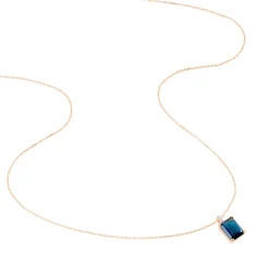 Marc Orian Colliers|Colliers Avec Pierres > Collier Noee Or Rose Topaze Et Oxyde De Zirconium